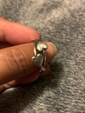 James Avery Hearts Entwined Ring- Silver